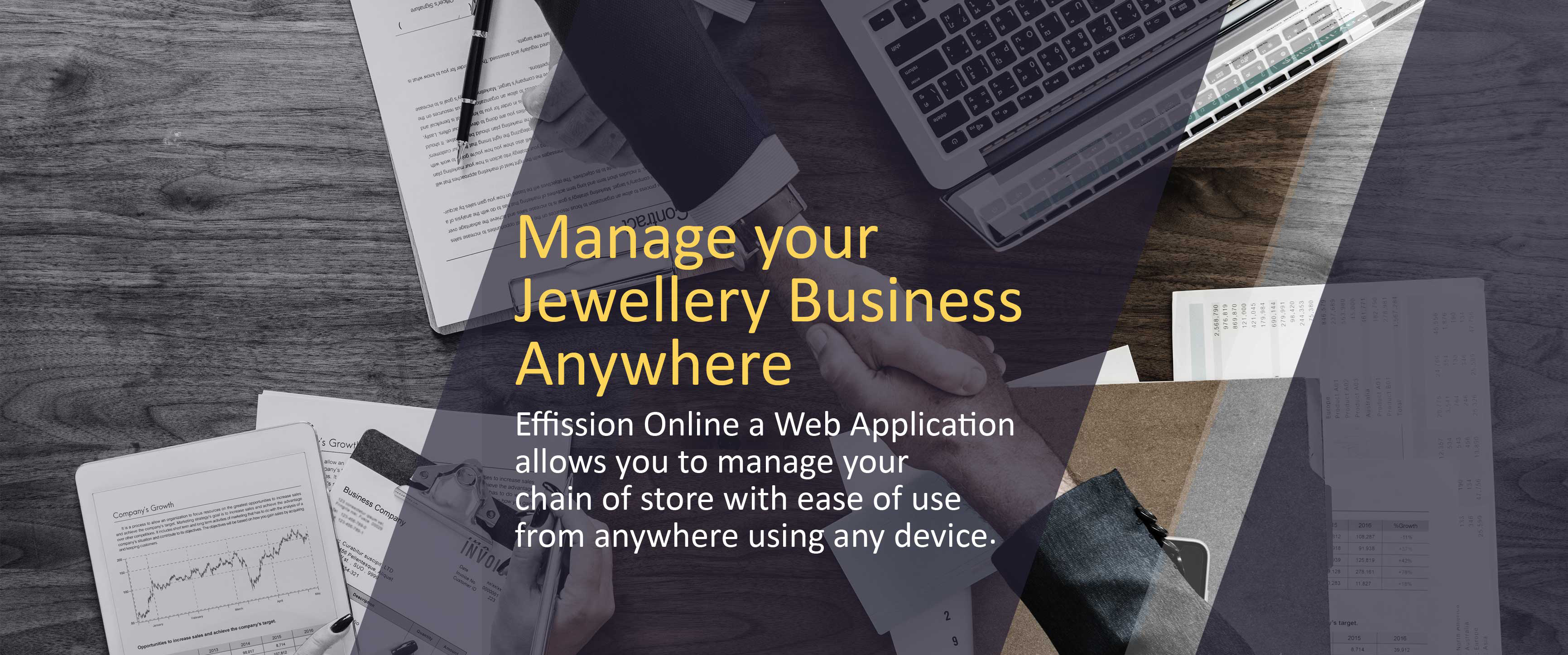 Cloud based jewellery erp software | Effission